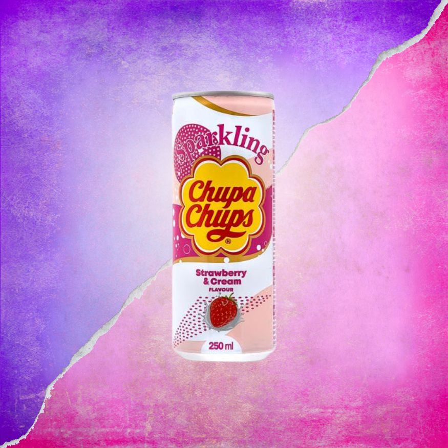 Chupa Chups Strawberry & Cream (250ML)