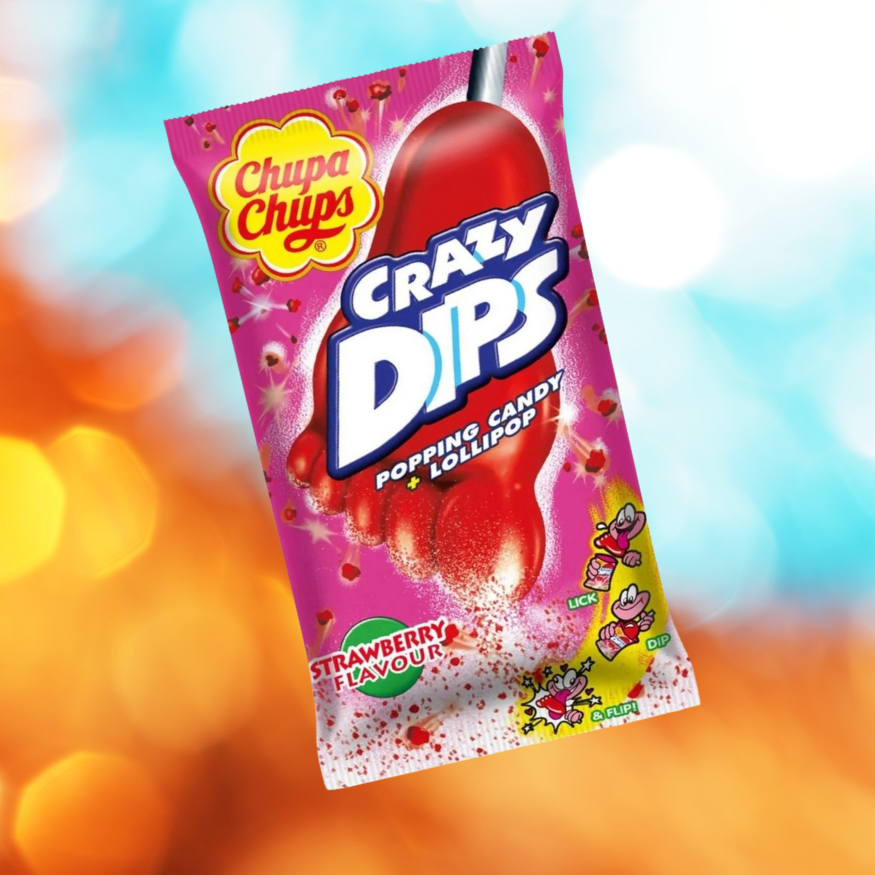 Sucette Crazy Dips Chupa Chups Fraise